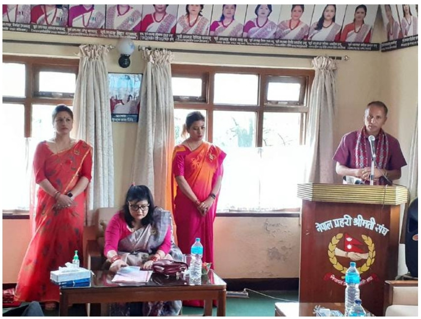 राष्ट्रिय प्याब्सन र नेपाल प्रहरी श्रीमती संघ बिच छात्रवृत्ति सम्बन्धी सम्झौता।