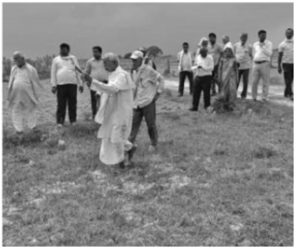 क्याम्पस भवन बनाउन स्थानीय समाजसेवीद्वारा जग्गा दान ।