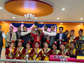 नोप्सोद्वारा आयोजित तिज गित प्रतियोगितामा द सनसाईन लाई ऊपाधि।