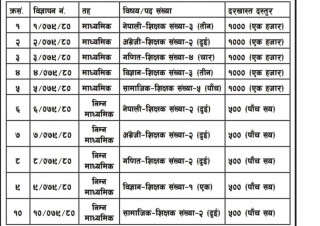 ठूलो संख्यामा करार शिक्षक नियुक्ति गरिदै। (सूचना सहित)