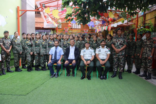 लिटिलबुद्ध एकेडेमीको राष्ट्रिय सेवा दल (NCC) उद्घाटन ।