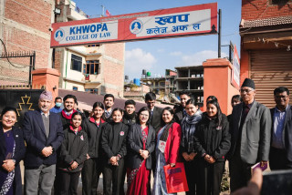 शिक्षामन्त्री भट्टराईद्वारा ख्वप कलेजको निरीक्षण