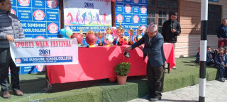 द सनसाइन स्कुलको खेलकुद सप्ताह उद्घाटन