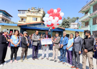गण्डकी पब्लिक स्कुलको वार्षिक खेलकुद सप्ताह भब्य रुपमा उद्घाटन