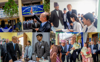 एडीबी अध्यक्ष मासातो कान्दा विश्वनिकेतनमा, शिक्षकका लागि एआई लिट्रेसी कार्यक्रम शुभारम्भ
